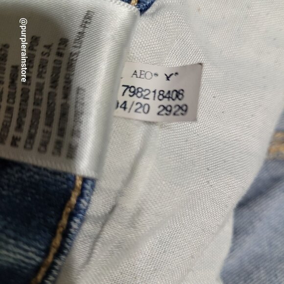 American Eagle Jeans 16 R Jegging Super Hi Rise Next Level Stretch Medium Light - Picture 7 of 13